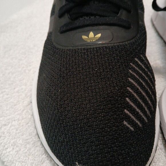 Adidas Originals Swift Run Black/Gray Gold Logo Womens 8 FW1645 Athletic Shoes - Picture 13 of 16